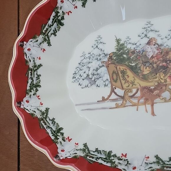 VILLEROY & BOCH TOYS FANTASY LARGE OVAL SERVING BOWL - NEW - Picture 5 of 11